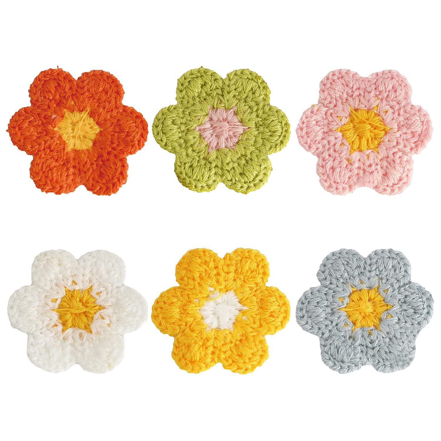 Amazon.com: Flower Patch yyangz 30PCS 6 Color Flower Sew On